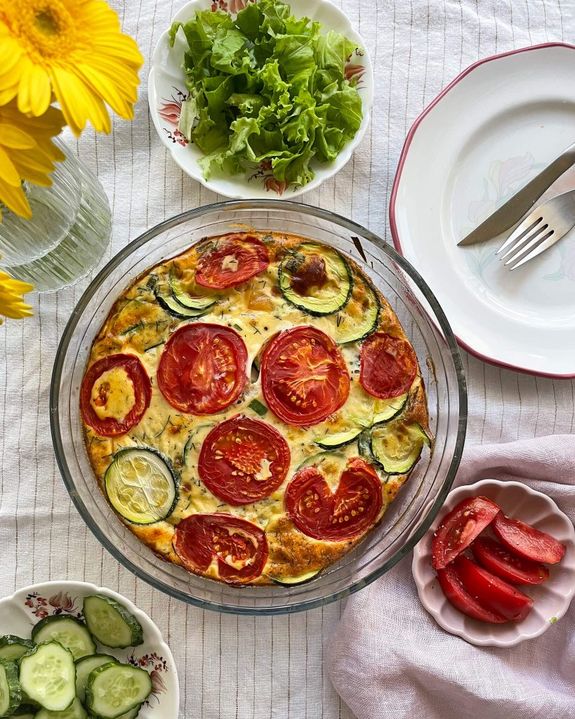 omletas orkaitėje