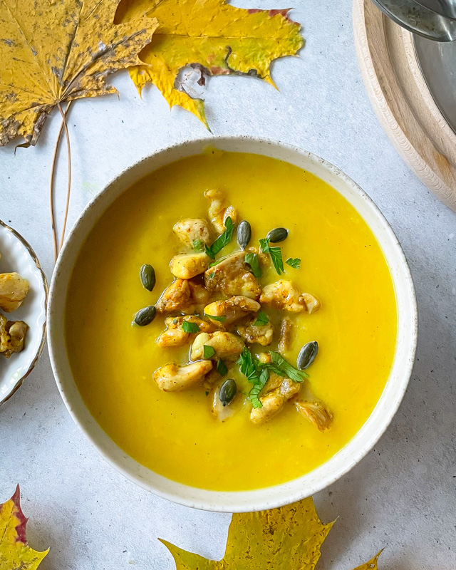 Moliūgų sriuba su kokosų pienu